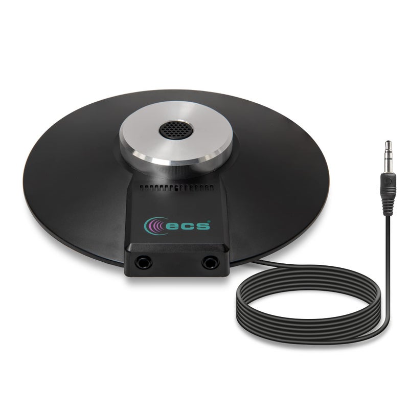 ECS WordForum 3.5mm TRS 360Â° Omnidirectional Stereo Conference Microphone for PC - with Daisy Chain Option, Condenser Mic for Teleconferencing - 1 Pack - Image 1